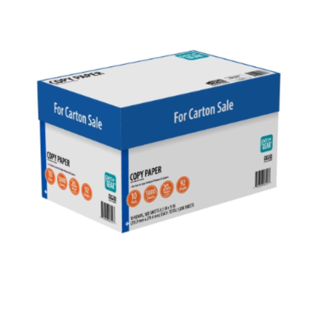 Pen+Gear Copy Paper 8.5″ x 11″ 92 Bright White 20 lb 10 Ream Case (5,000 Sheets)