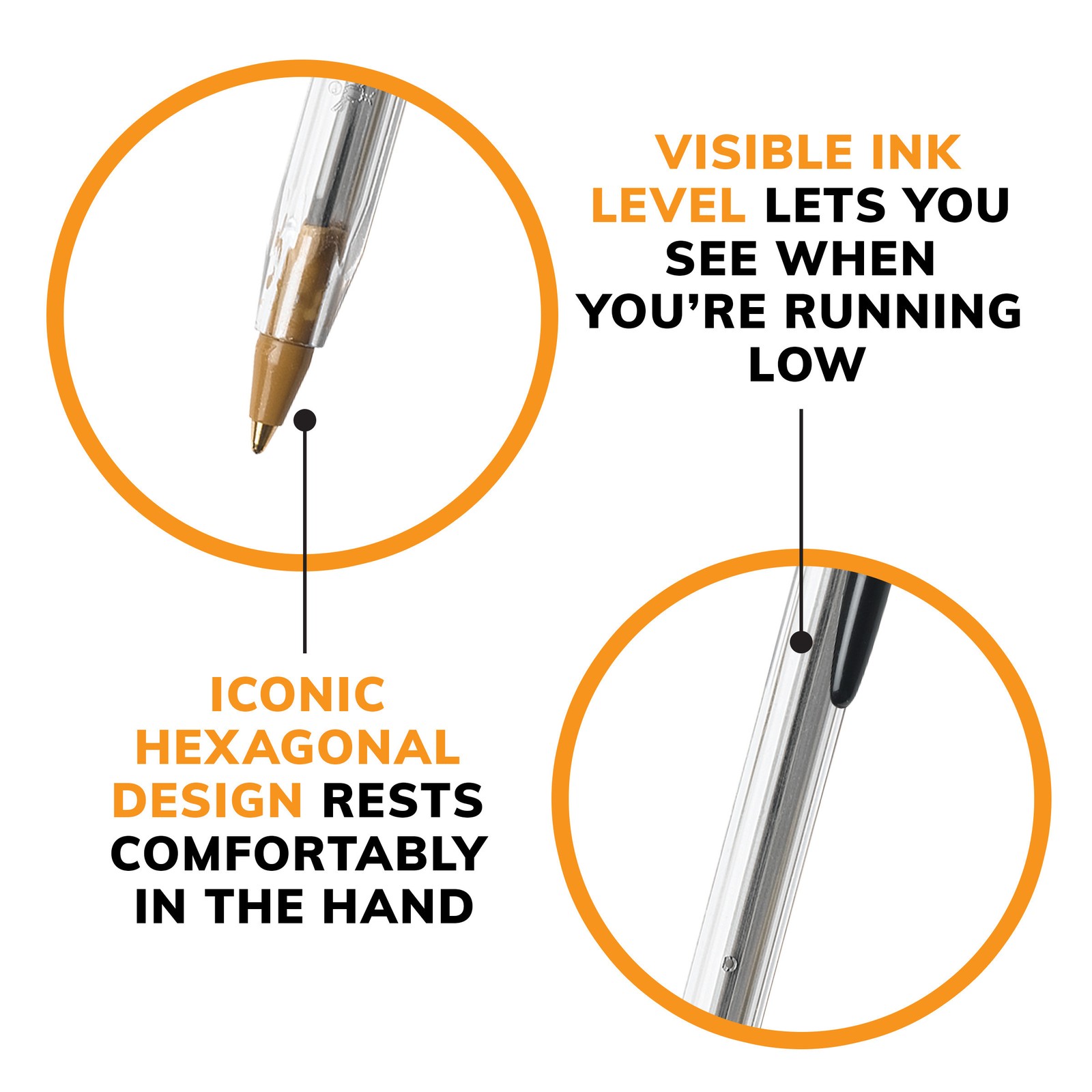 BIC Cristal Xtra Smooth Black Ballpoint Pens, Medium Point 1.0mm, 500-Count Pack