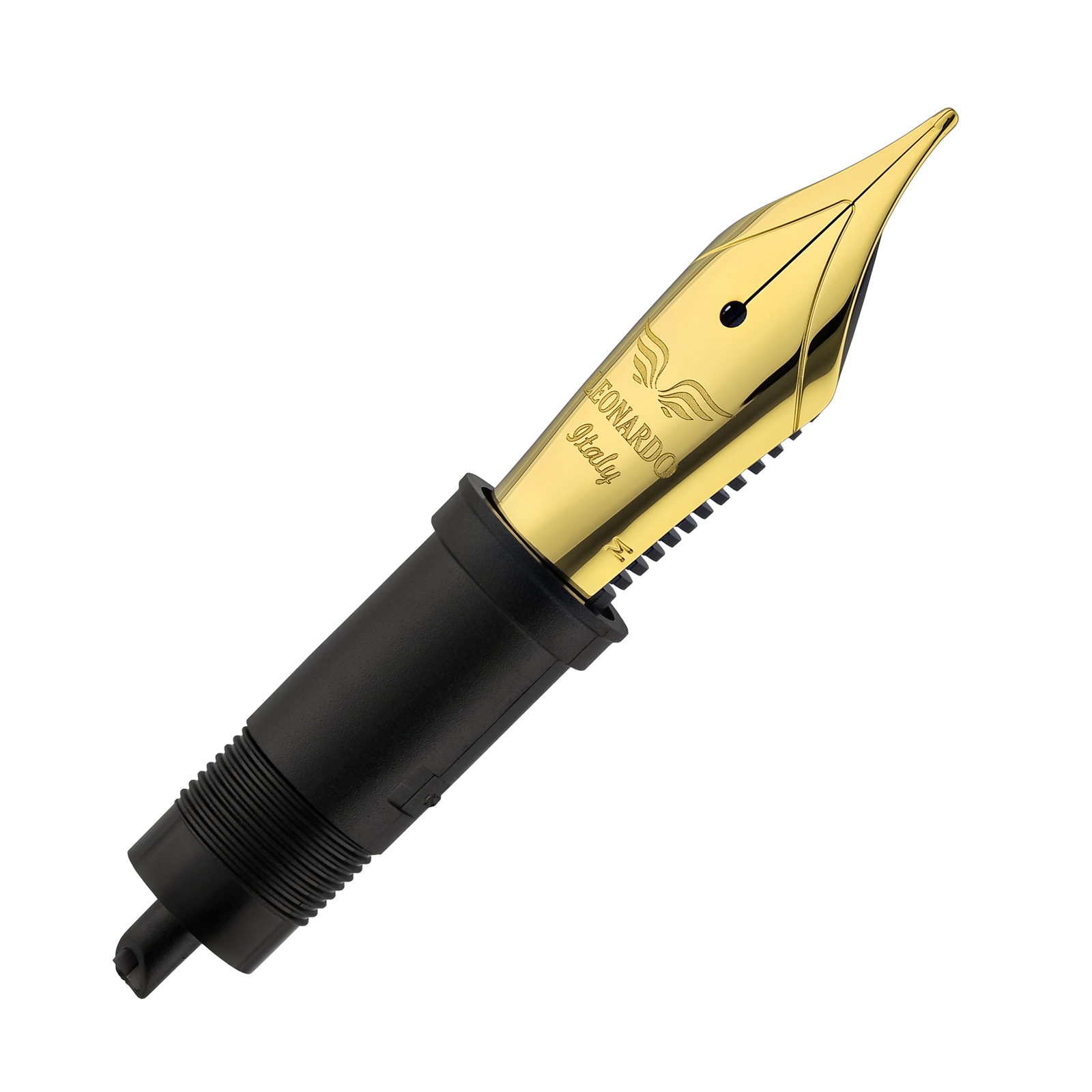 Leonardo Fountain Pen Replacement Steel Jowo Nib, Gold-Plated – 1.5mm Stub Nib