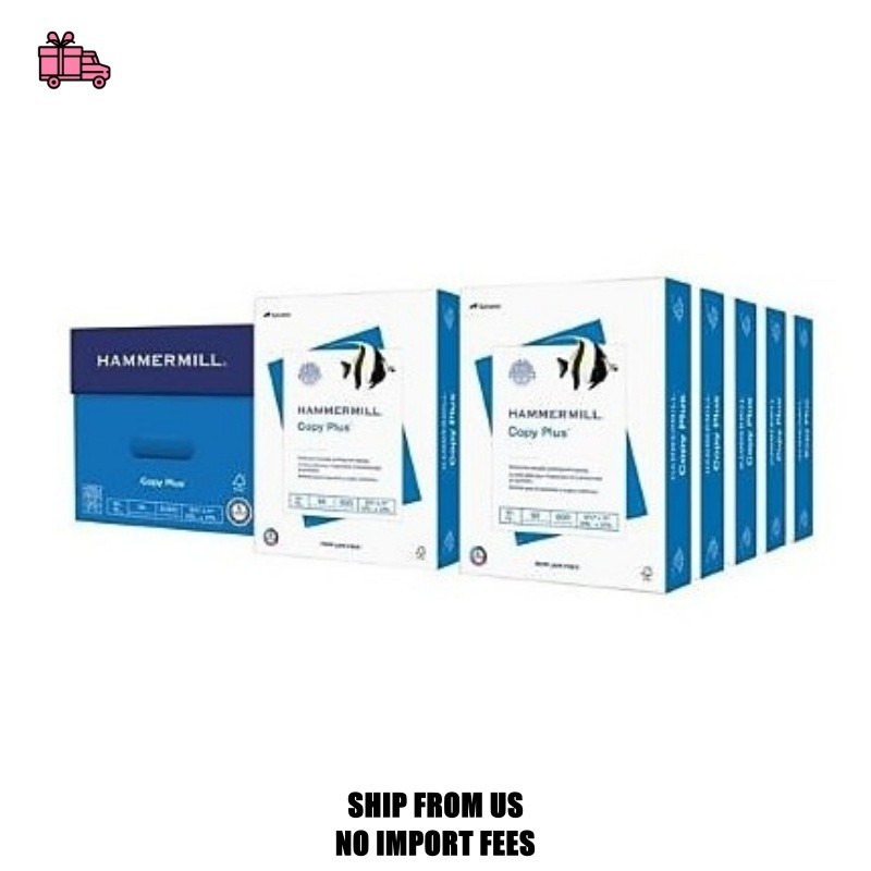Hammermill Copy Plus 8.5″ x 11″ Copy Paper, 20 lbs., 92 Brightness, 5000 Sheets/