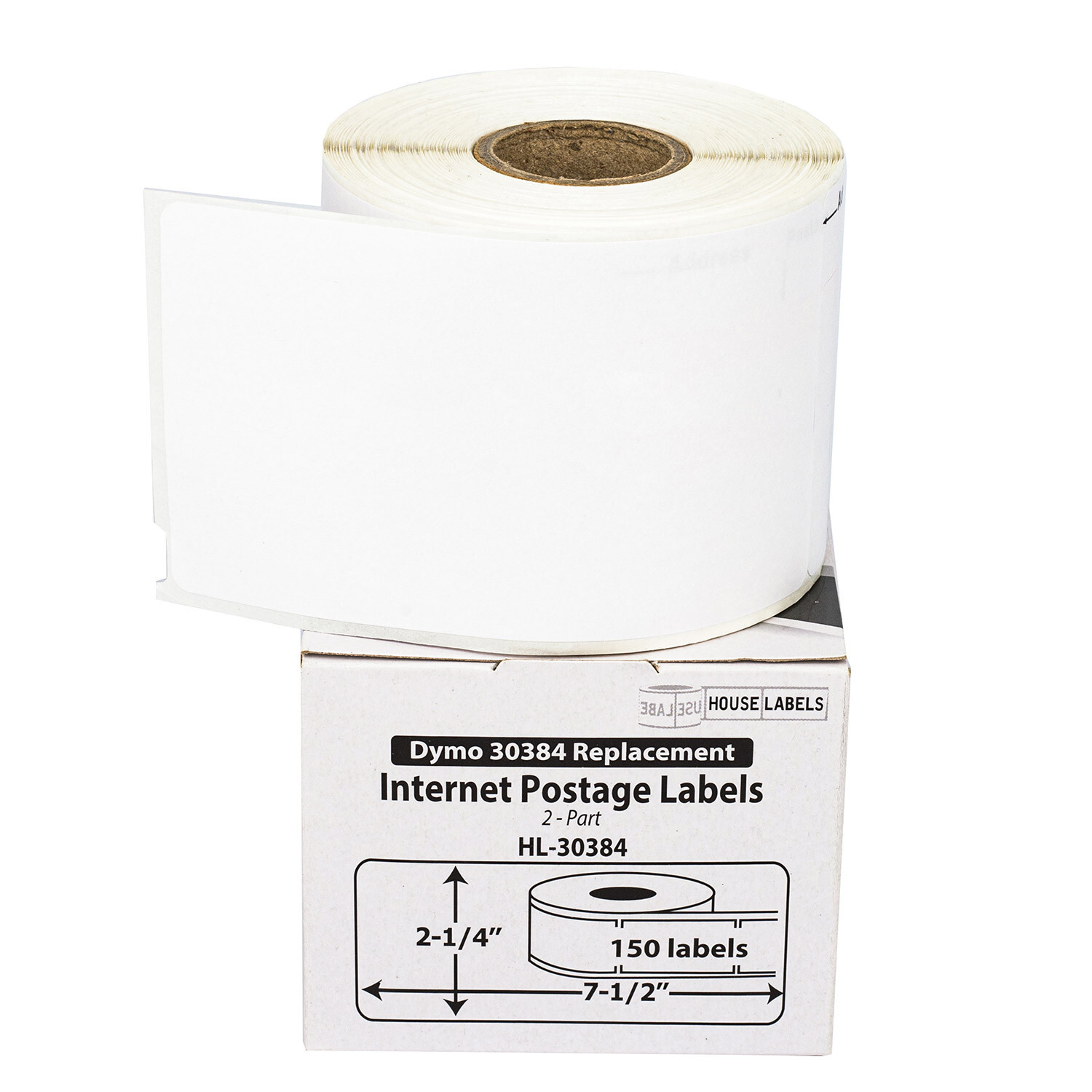 72 Rolls of 150 2-Part Internet Postage Labels for DYMO® LabelWriters® 30384