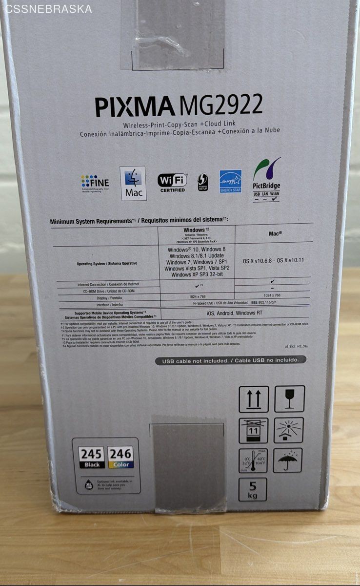 Canon PIXMA MG2922 Wireless-Print-Copy-Scan