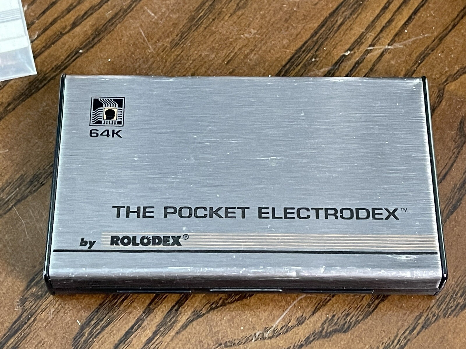 ROLODEX 64K Memory Rolodex Brand Pocket Electrodex with Bonus Vhs Tape Untested