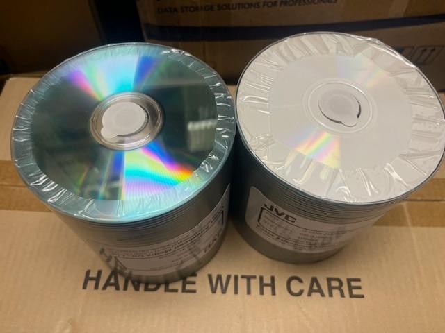 200 JVC TY CD-R WHITE INKJET HUB PRINT ,J-CDR-JVC-IJB-SK,48X, 80MIN, FREE SHIP
