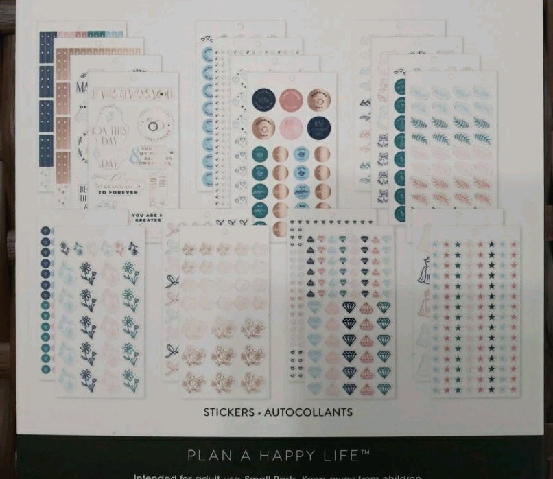 The Happy Planner Wedding ‘They Met & Fell In Love’ Accessory Book Set 1498 Pcs