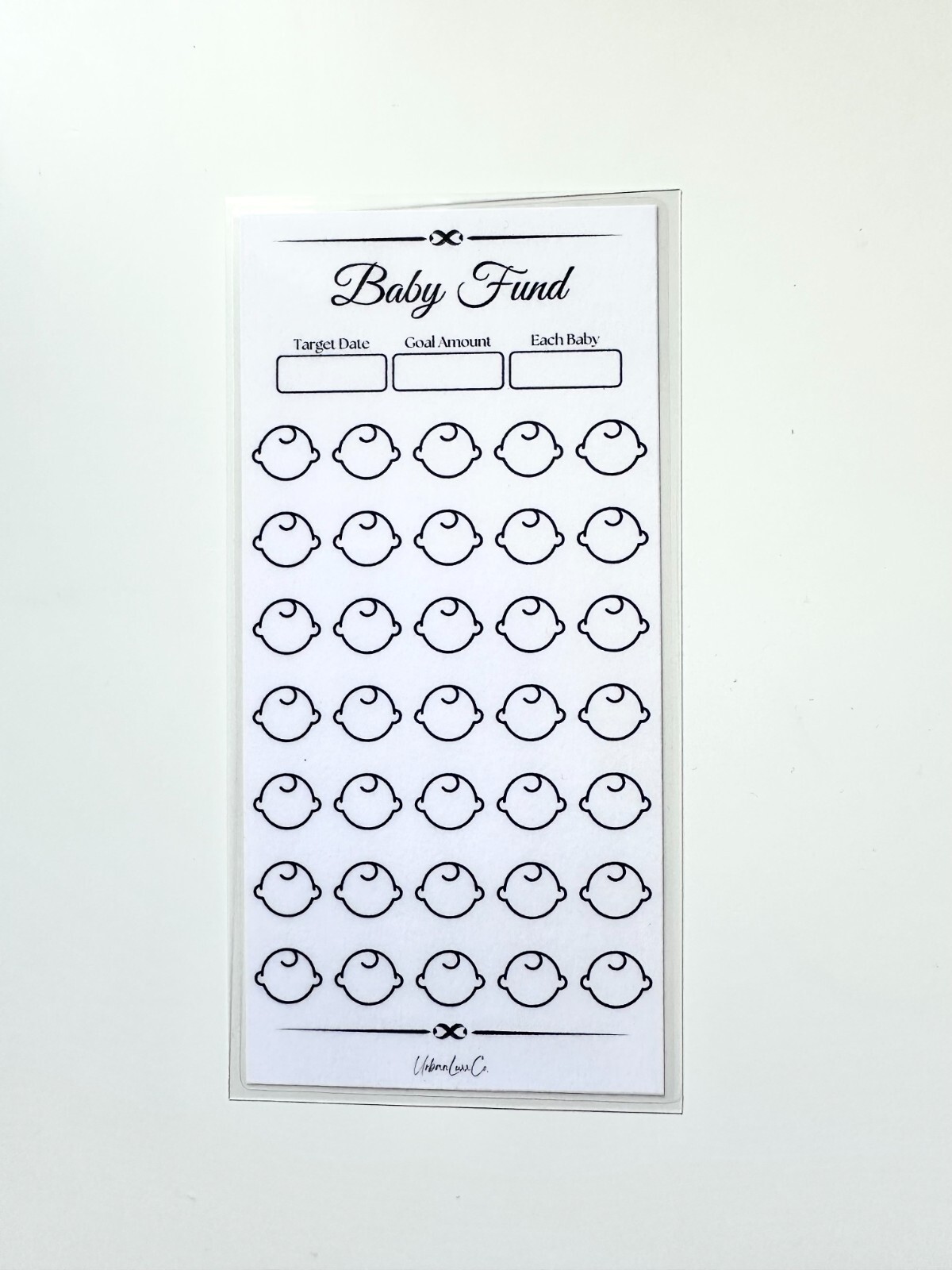 Savings Challenge Insert Water Resistant Laminated Cash Budget Binder Insert