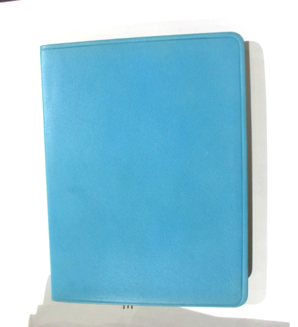Graphic Image 9″ Journal Notebook Leather Soft Cover 224 UNLINED Pages BLUE