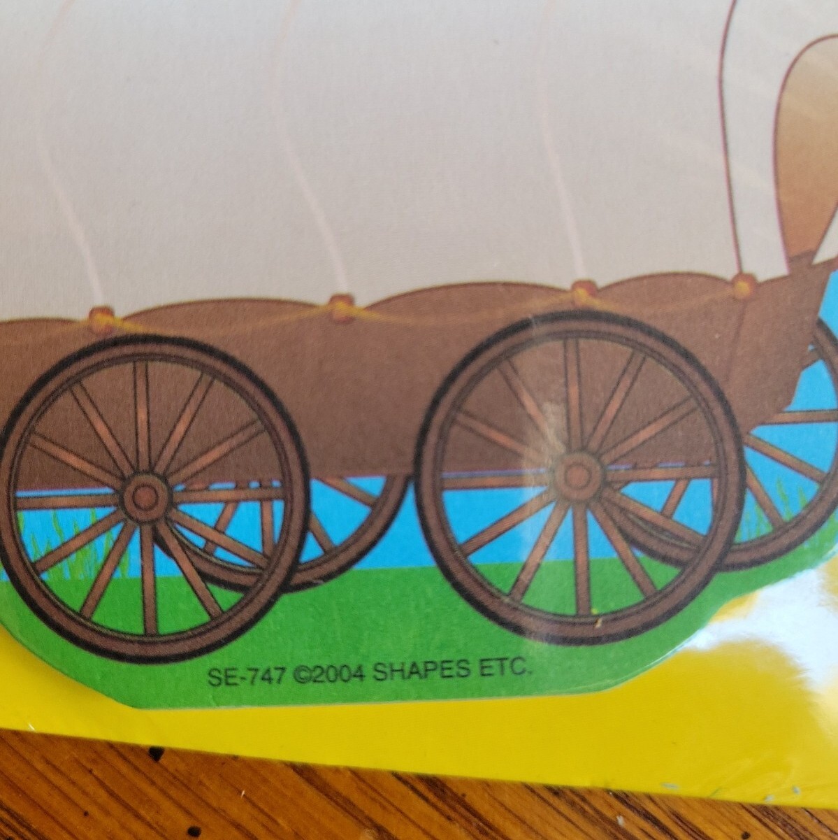 Prairie Conestoga Wagon Mini Notepad 35 Sheets Sealed Shapes NEW 2004 Vtg