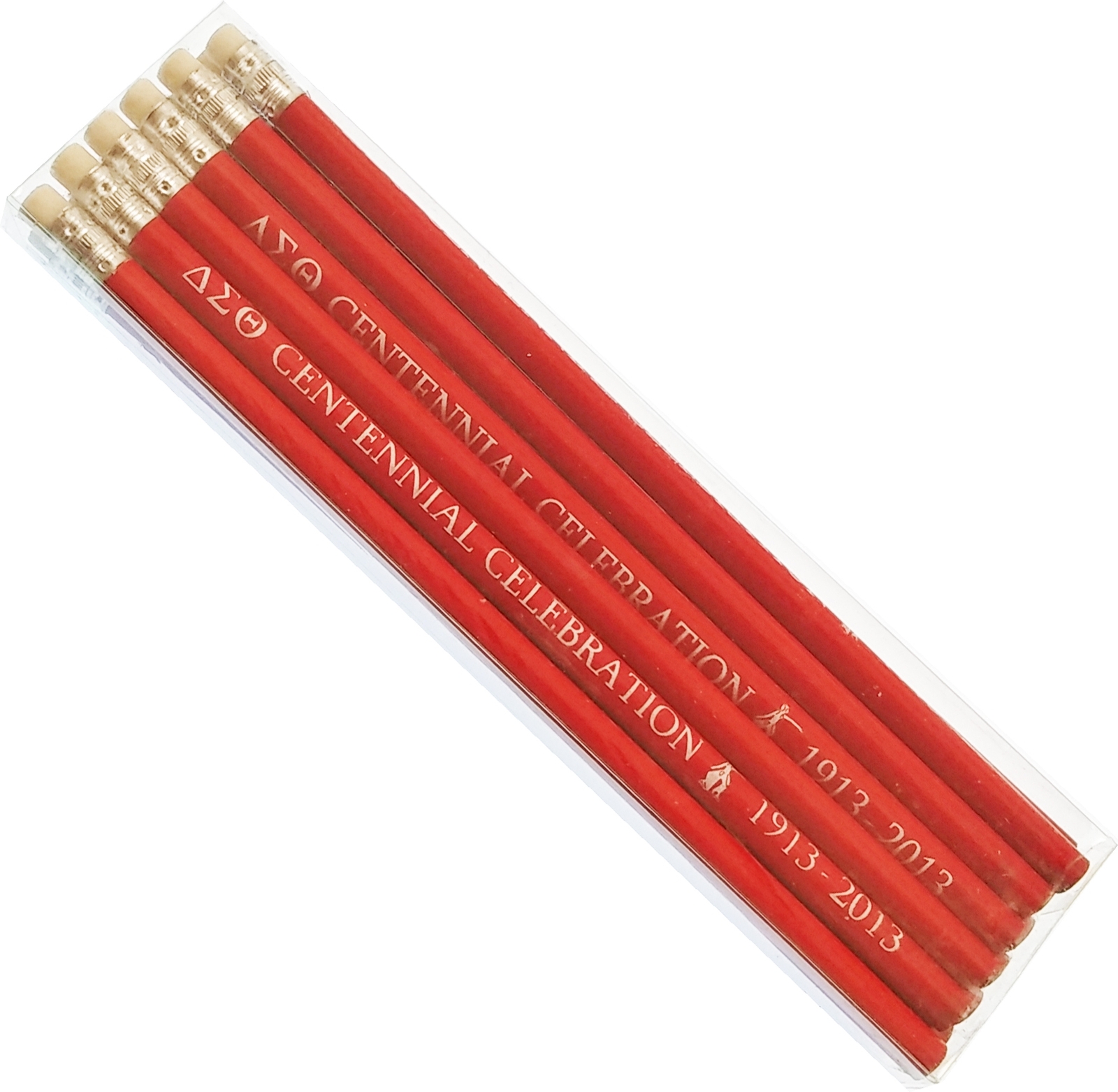 Delta Sigma Theta Centennial Celebration Pencil [Pack of 12 – Red]
