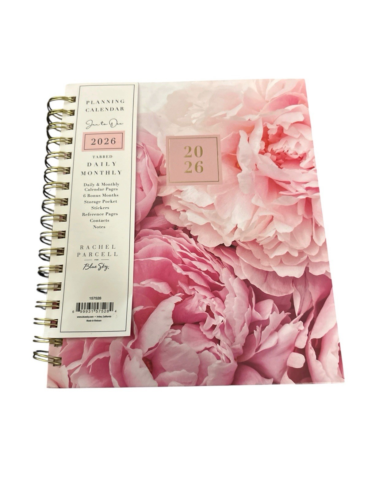 New Blue Sky Rachel Parcell 2026 Calendar Planner Weekly Fashion Floral Pink