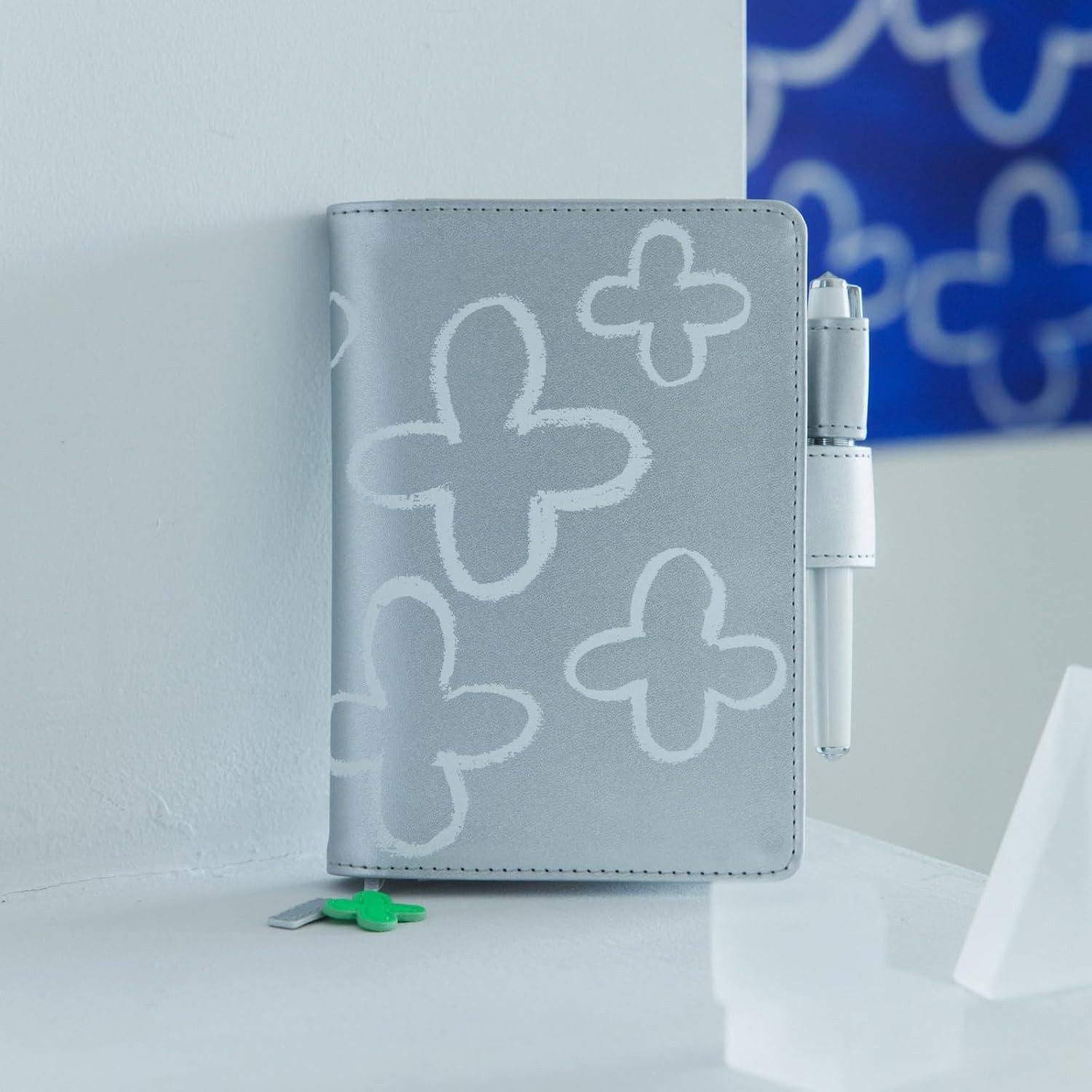 Hobonichi A6 Planner Cover Silver Flower Makoto Matsubayashi Japan Brand New