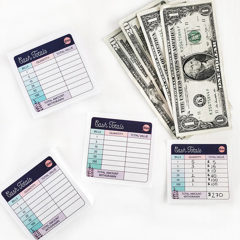 NEW The Budget Mom Teller Slip Sticky Notes – 300 Notes