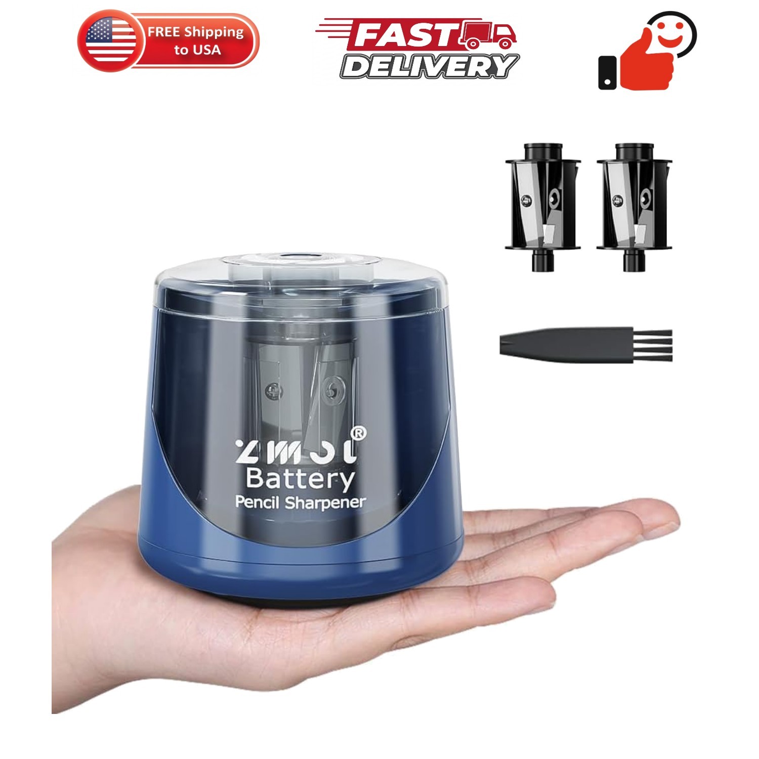Battery Powered Electric Pencil Sharpener,Small Battery Operated Colored Penc…