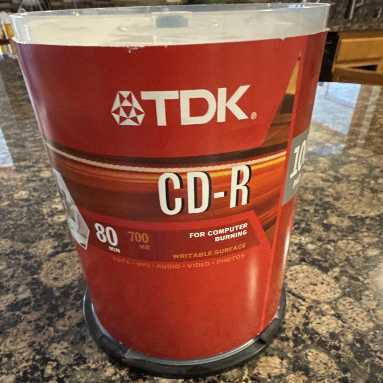 TDK CD-R Recordable Blank Discs 100 Pack Spindle 80 Min 700MB 52x