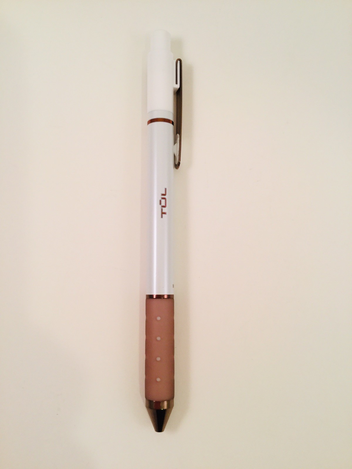 TUL Pearl Pen Retractable Gel Blue Ink White Dark Rose Gold Limited Edition 0.7