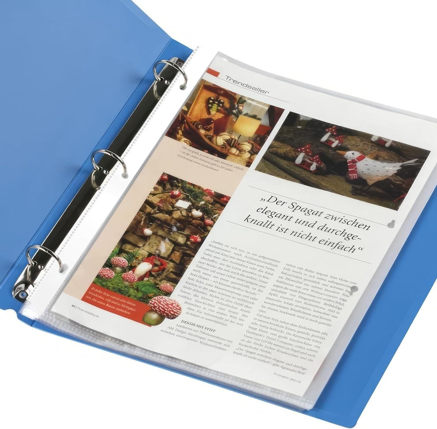 50 Clear Sheet Protectors 8.5×11 Plastic Sleeves for 3-ring Binder Pages