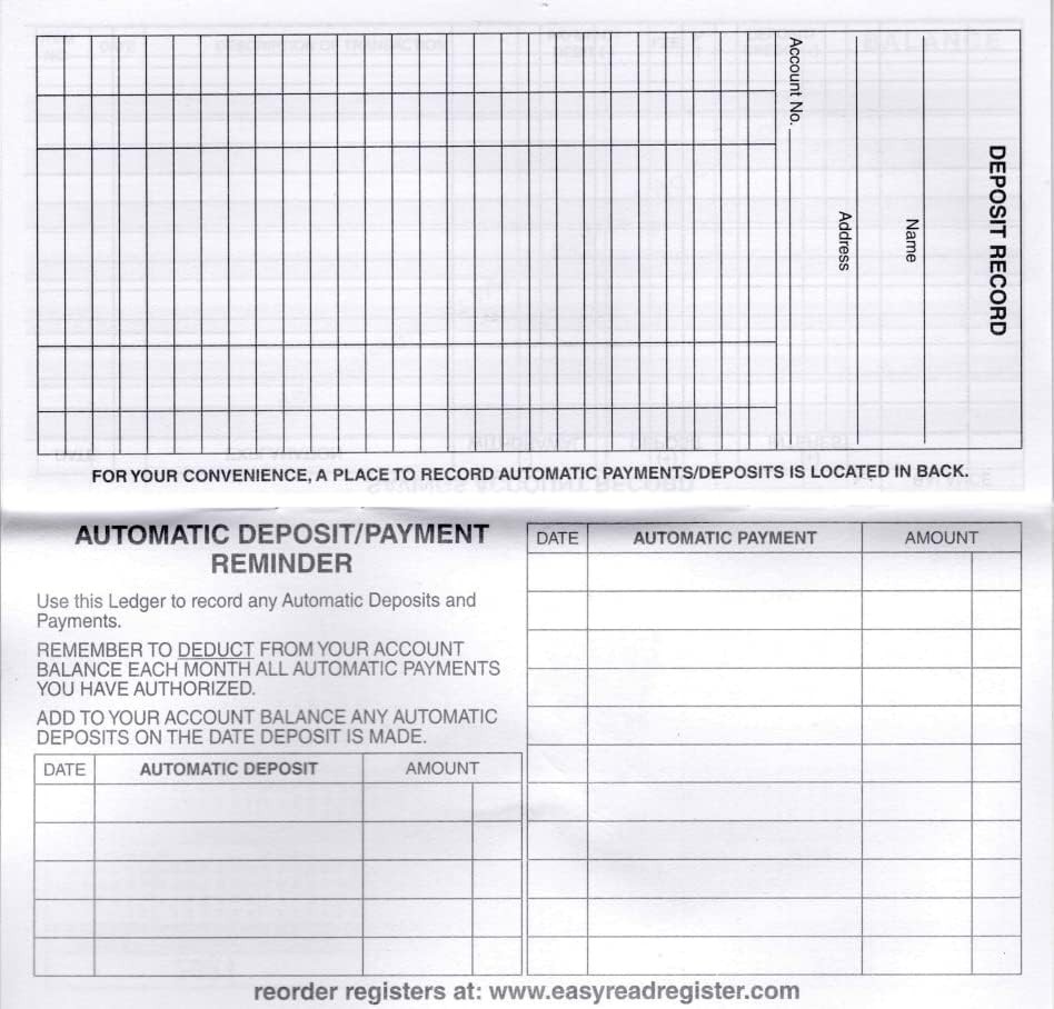 12 Checkbook Transaction Registers 2025-2026-2027 Calendars Check Book Bank …