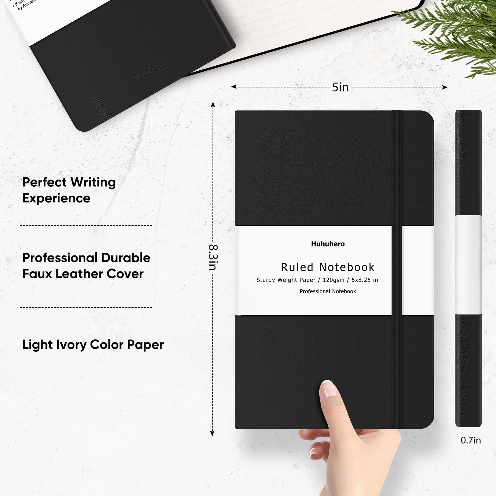 Lined Journal Notebook, 20 Pack Hardcover College Ruled Notebooks for Work Sc…