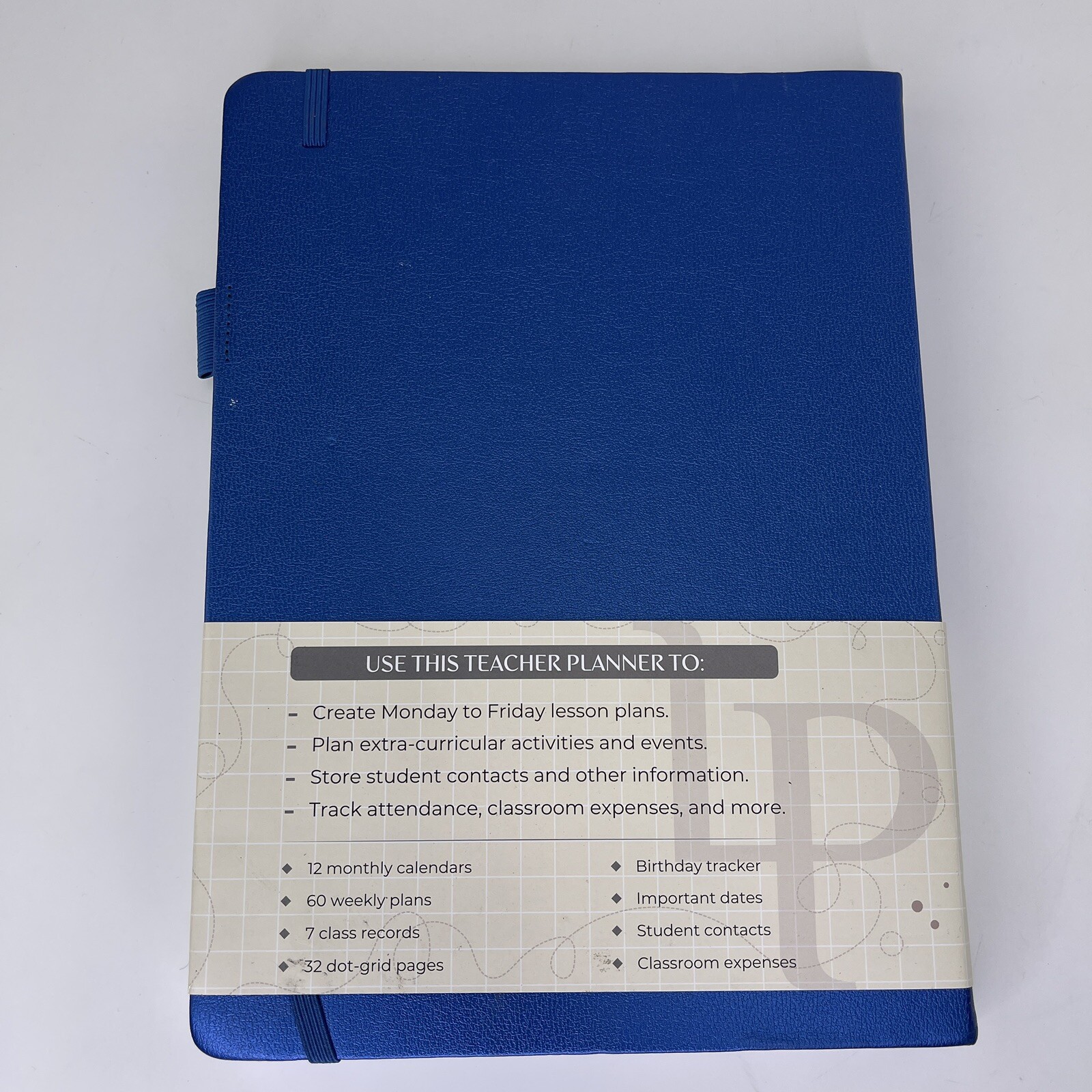 Legend Planner Undated 1 Year Weekly Monthly Planner Blue 7 Period Layout READ