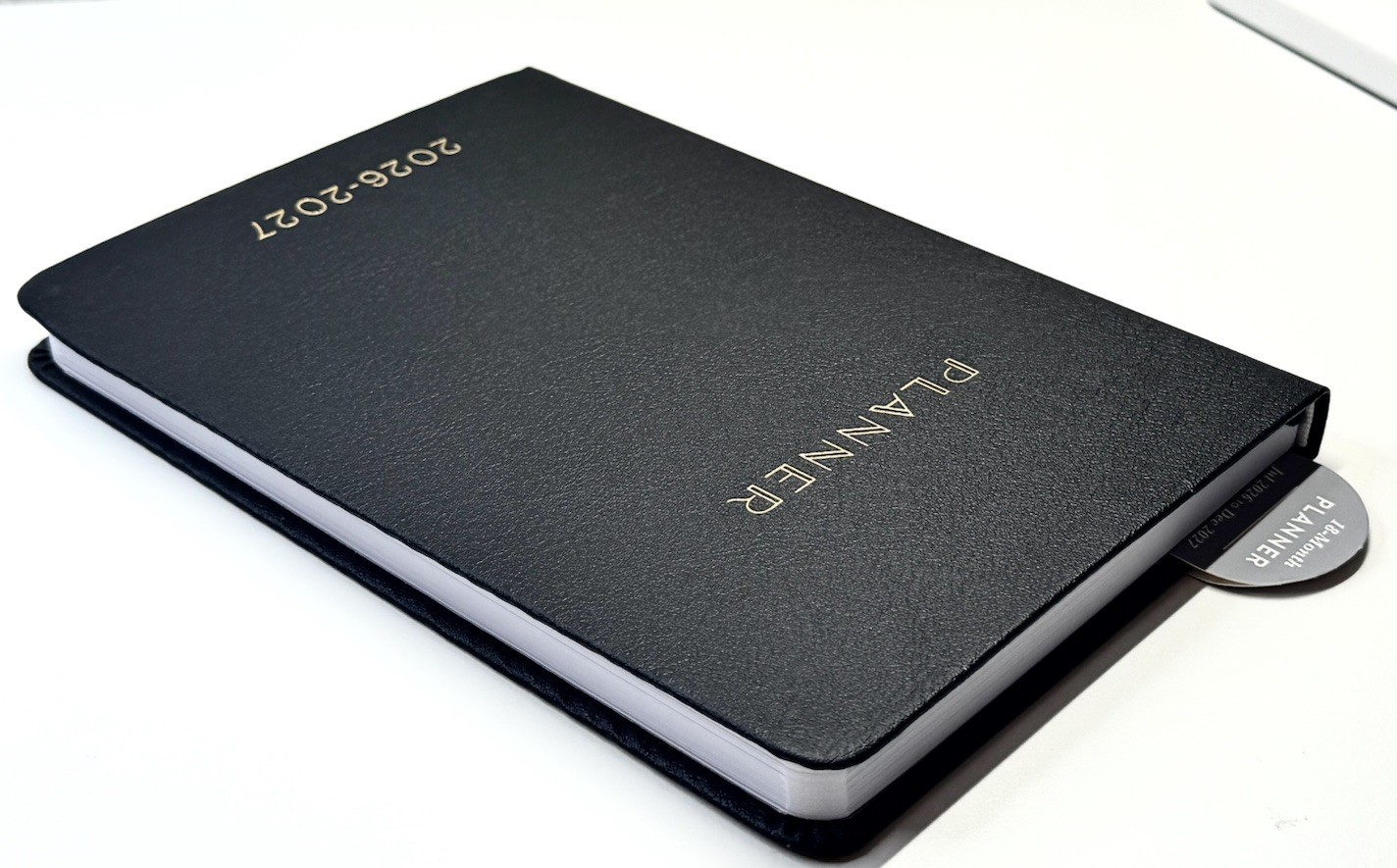2026-2027 18-Month Calendar Planner Weekly BLACK & GOLD ECCOLO Sz 5×8”