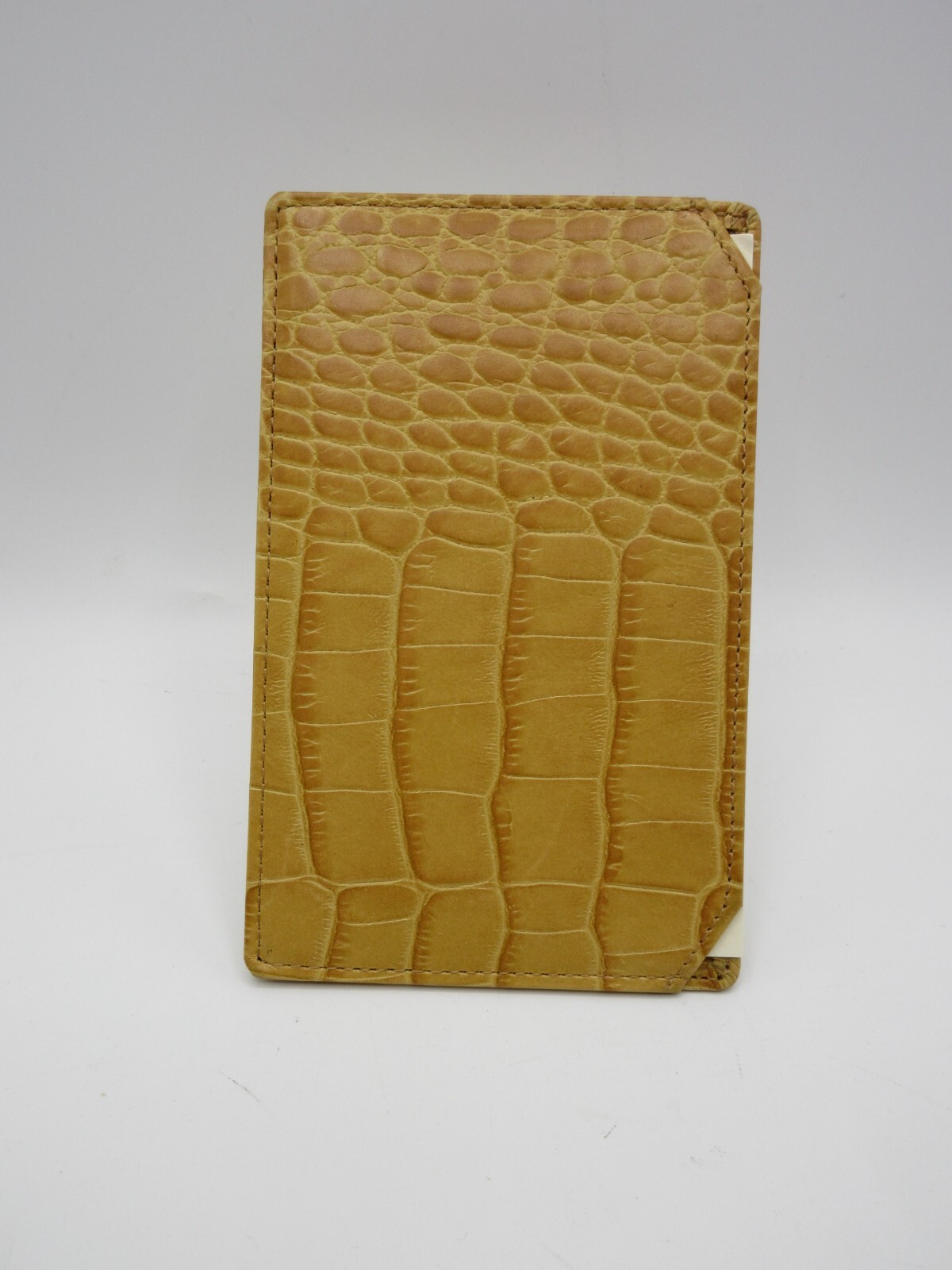 Graphic Image Jotter Personal Pocket Leather Refillable Sunflower Crocodile