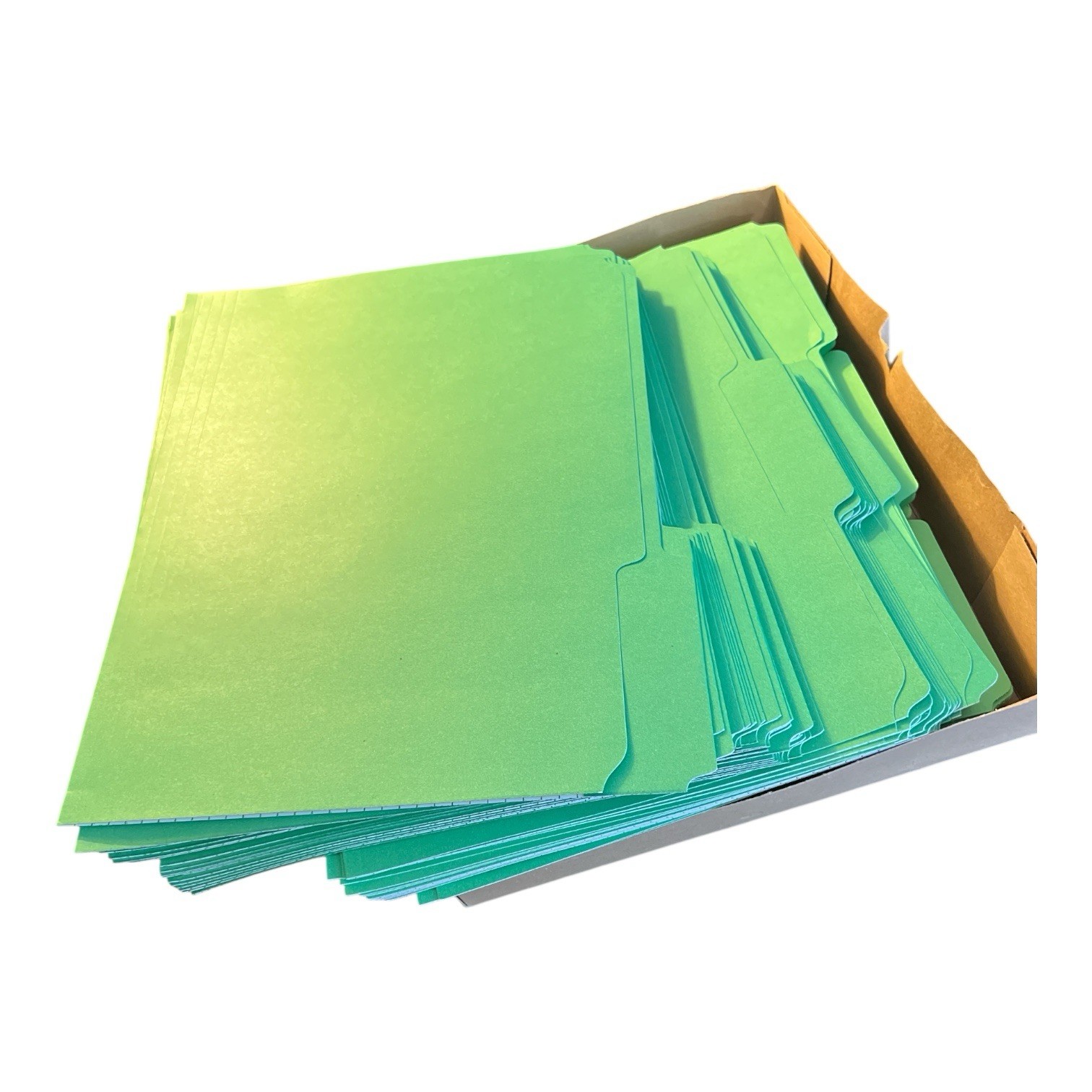 Letter Size Green 1/3 Tab File Folders Smead Pendaflex Office Depot Lot 140