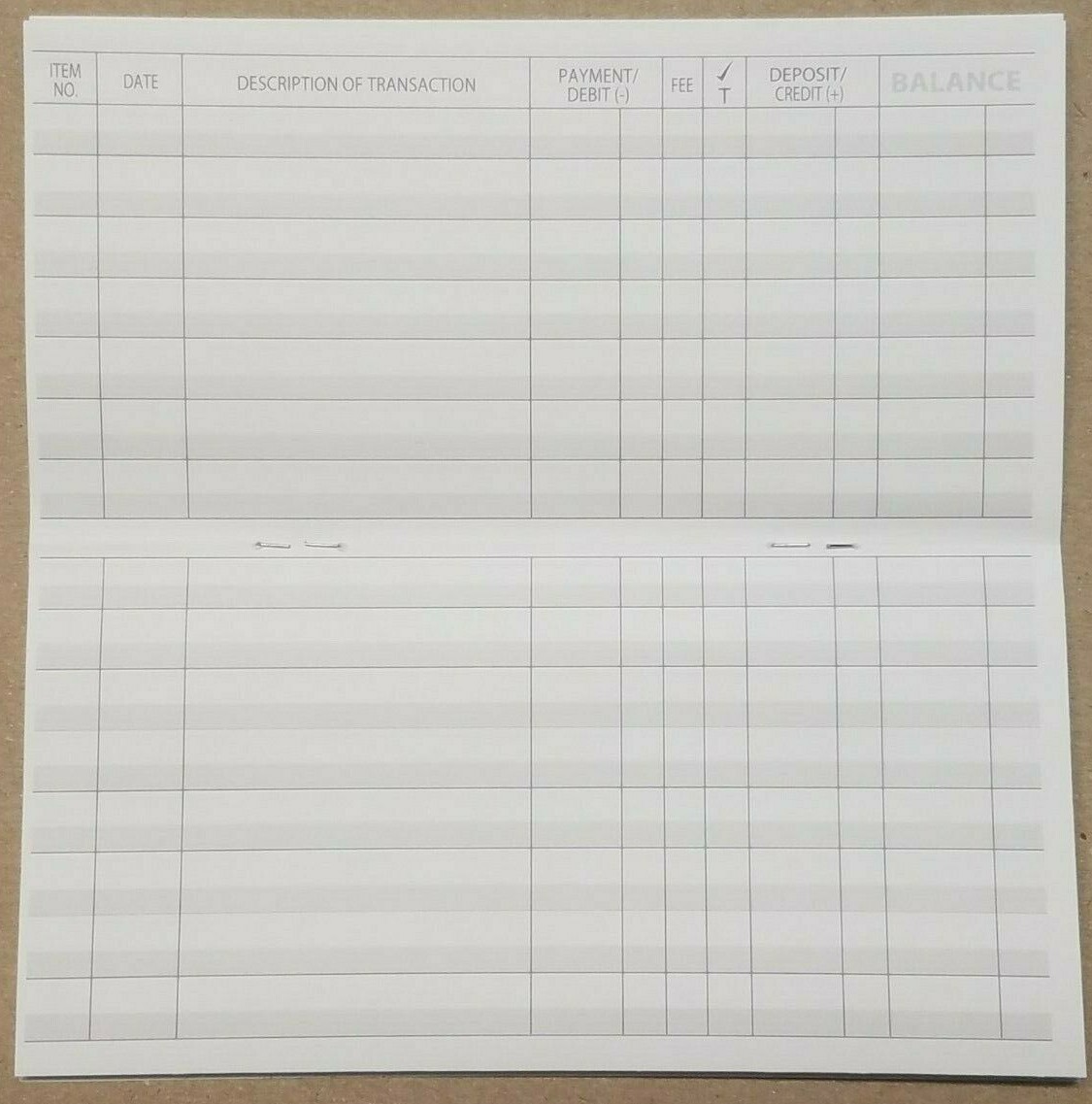 Checkbook Transaction Registers 2022 2023 2024 Bank Deposit Debit Book Record