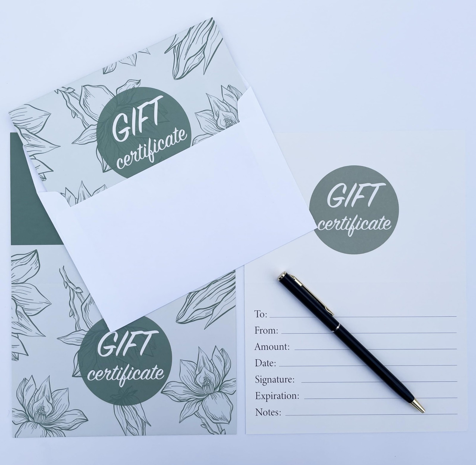 100 Pcs Gift Certificates for Business- 8×6 in Blank Gift Certificates with E…
