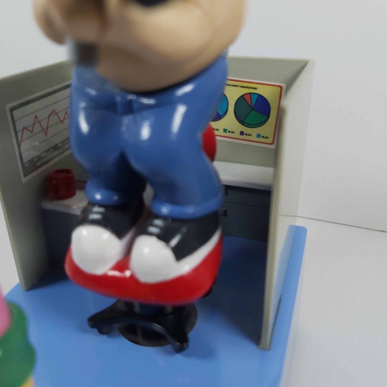 2007 Business Card Holder Gemmy Office Commando Desk Top Figure Talks