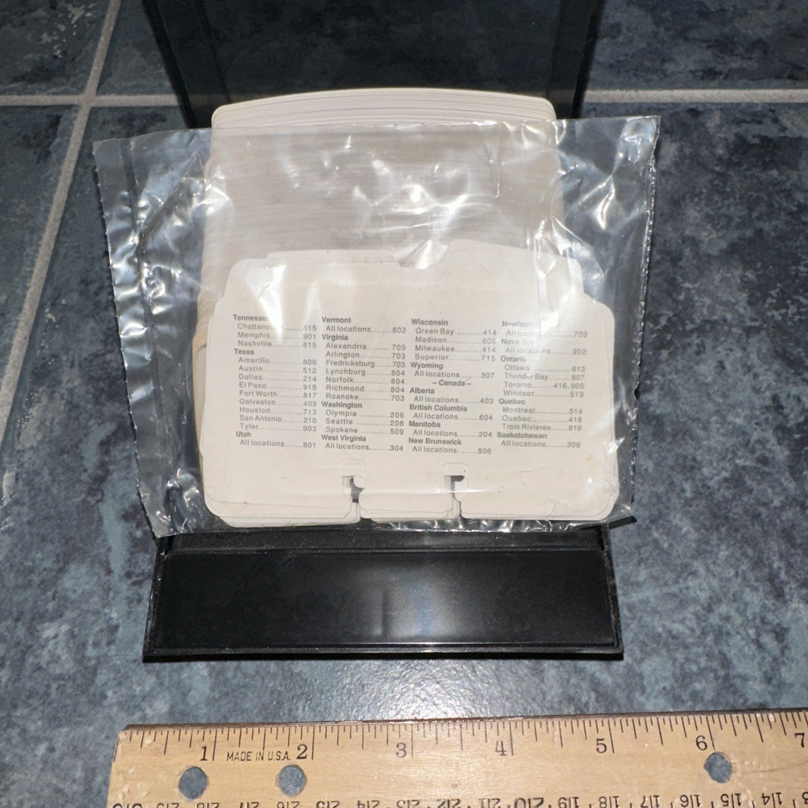 Vintage Rolodex S-310 C Petite Address Card File Smoke Lid w/A-Z Dividers NEW