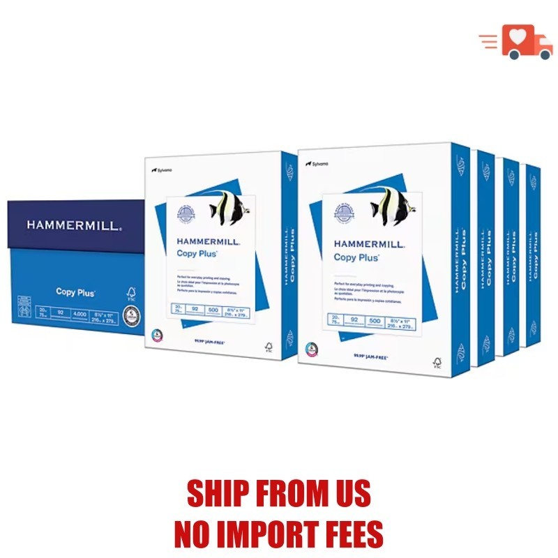 Hammermill Copy Plus 8.5″ x 11″ Copy Paper, 20 lbs., 92 Brightness, 500 Sheets/R
