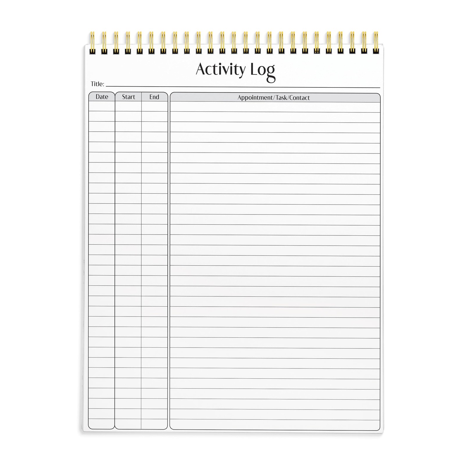 Better Office Products Activity Log Notepad, 8.5″ x 11″, Planning Note white