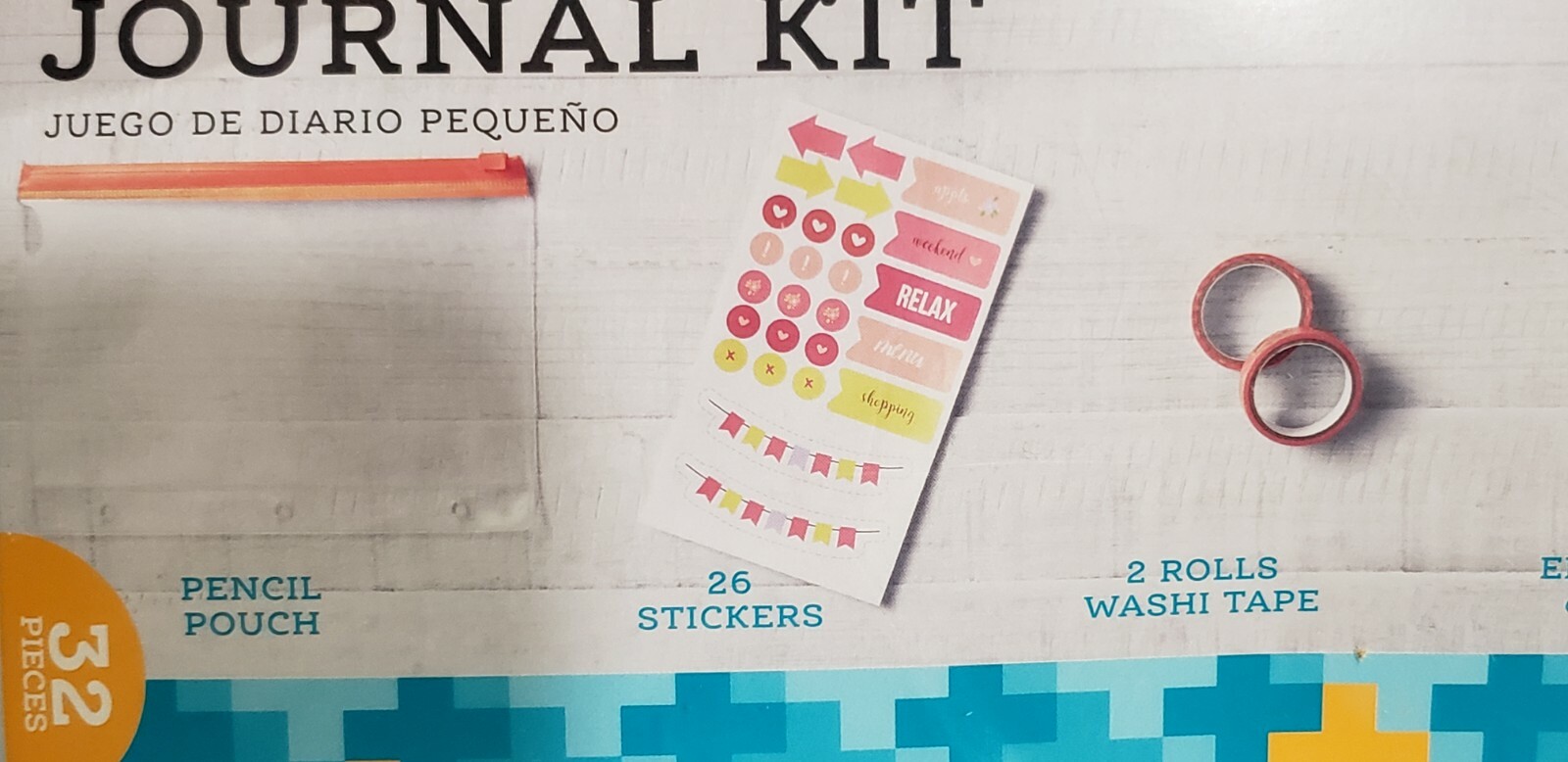 Pen + Gear Small Journal Kit 32 Pieces Orange