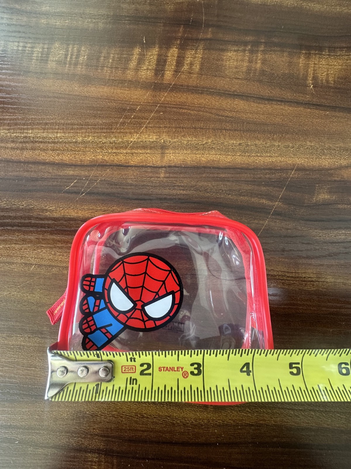 5pk Yoobi x Marvel Spiderman Clear Accessory School Zippered Case