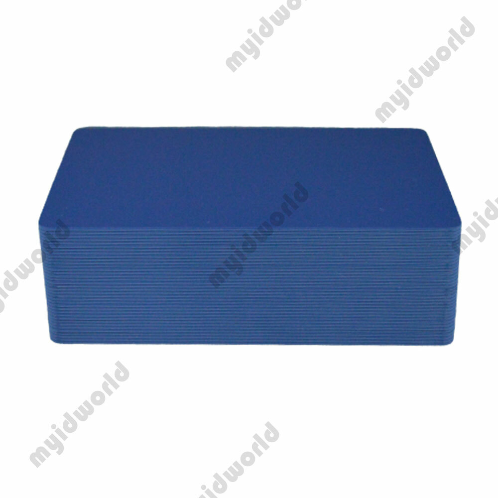 Dark Navy Blue PVC Cards, CR80.30 Mil, Credit Card Size – USA – 100 Pack