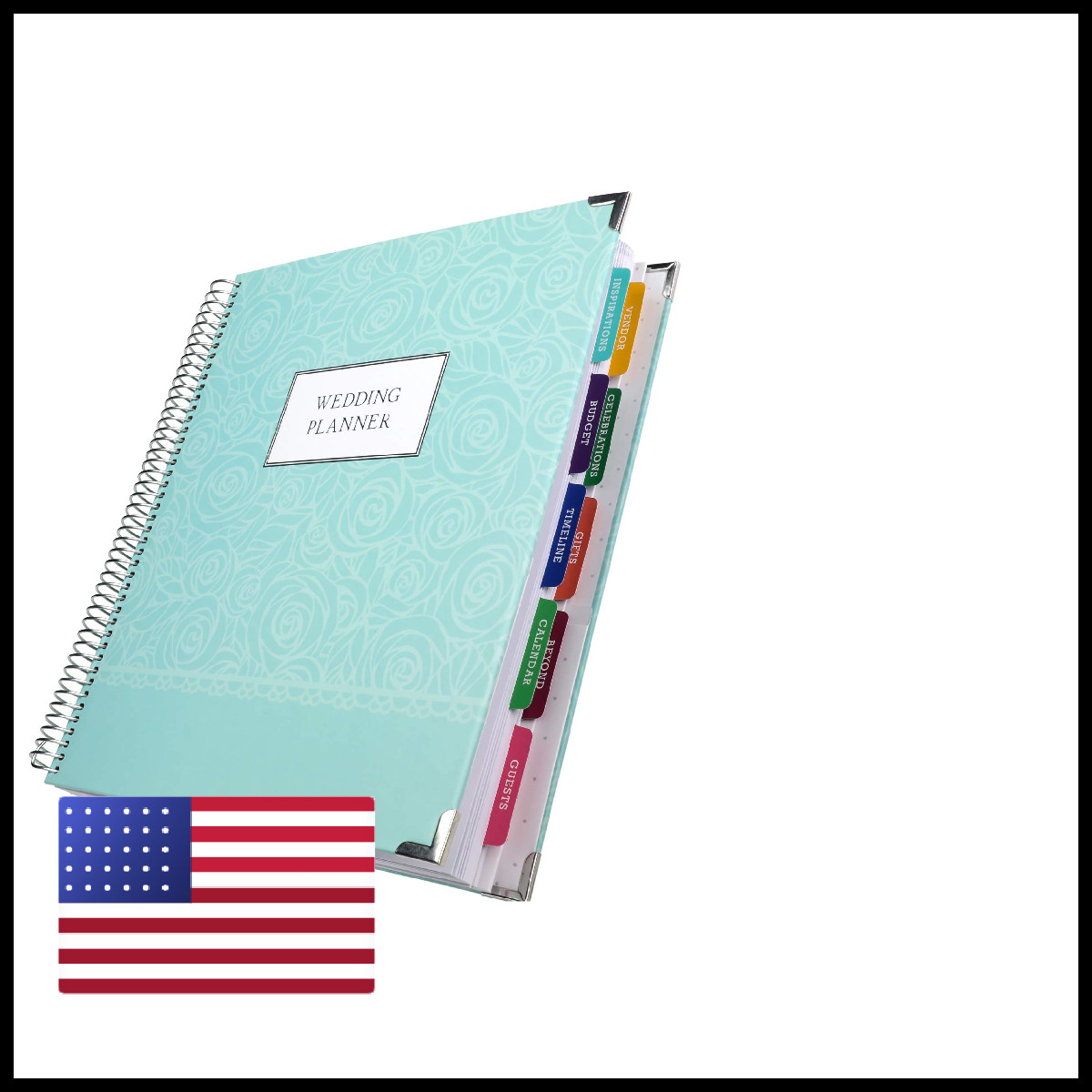 Global Printed Products Wedding Planner 9X11 Hardcover Organizer Bookmark