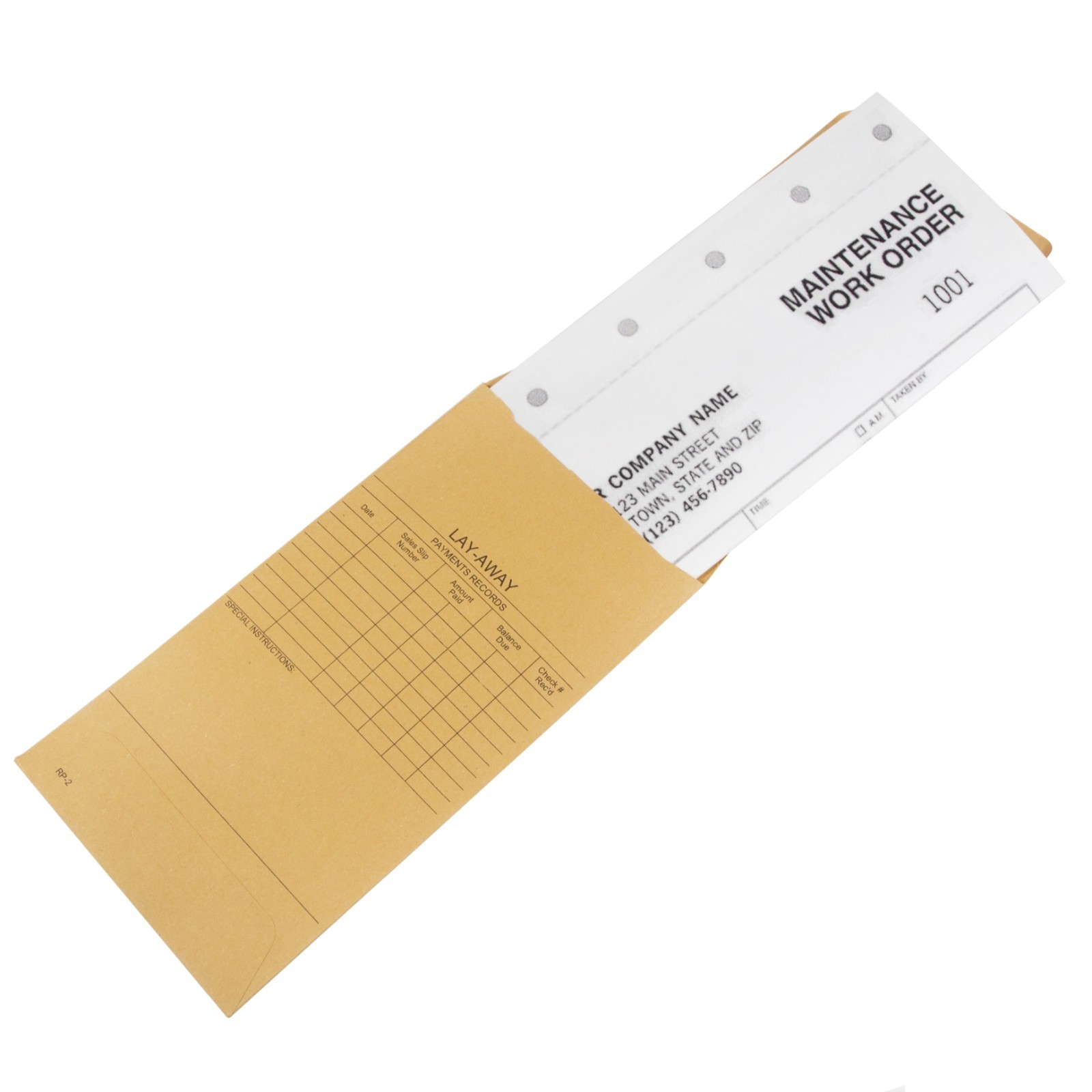 1000 Qty Tear-a-Way Repair Envelopes – Sequentially Numbered – Record…