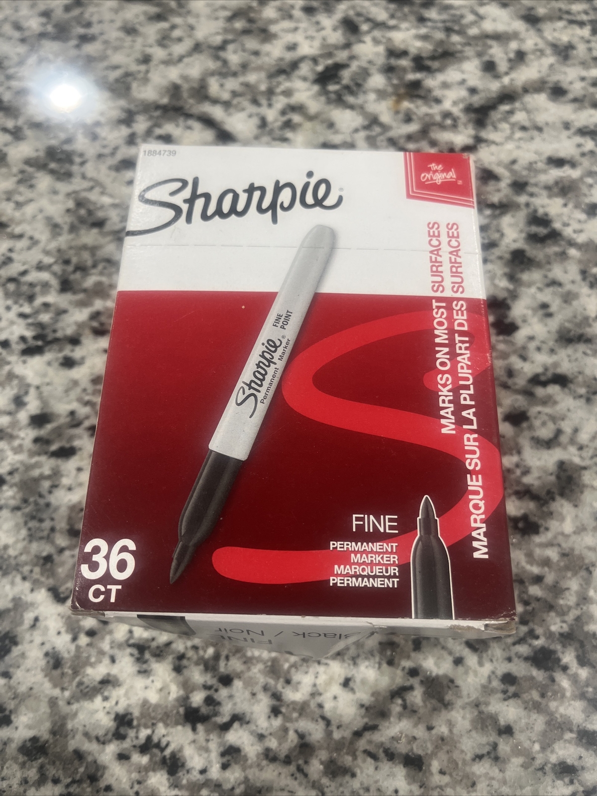 NEW Sharpie 36 Count Sharpie Black Fine Point Permanent Markers