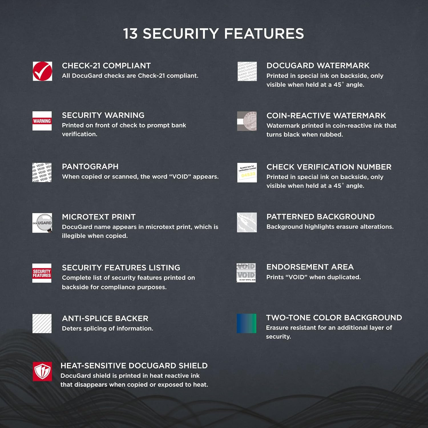 Blue/Red Premier Prismatic Top High Security Check Paper – Laser/Inkjet Printer