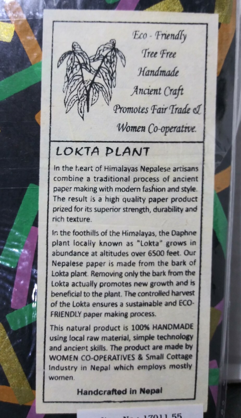 Lot of Three Small Notebooks Handcrafted in Nepal Lokta Paper Women Co-operative