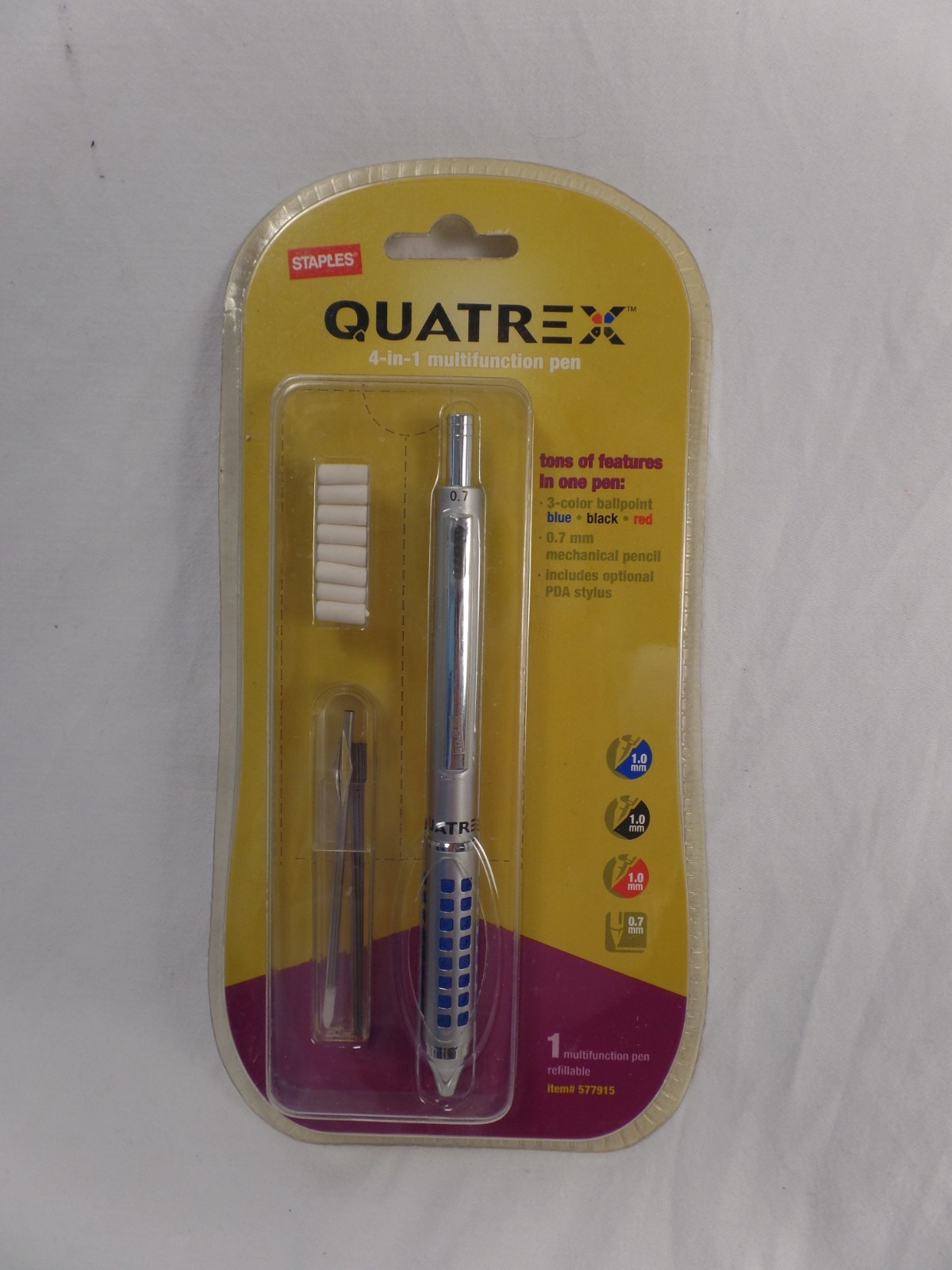 Staples Quatrex 4-in-1 Multifunctional Pen Discontinued New and Sealed
