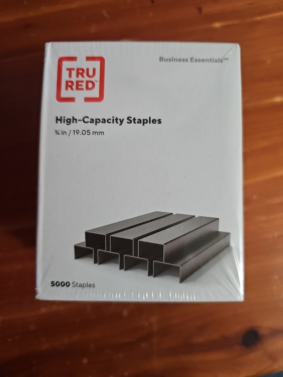 Tru Red High-Capacity Staples 3/4″ / 19.05mm- 5000 Staples /Box TR58096