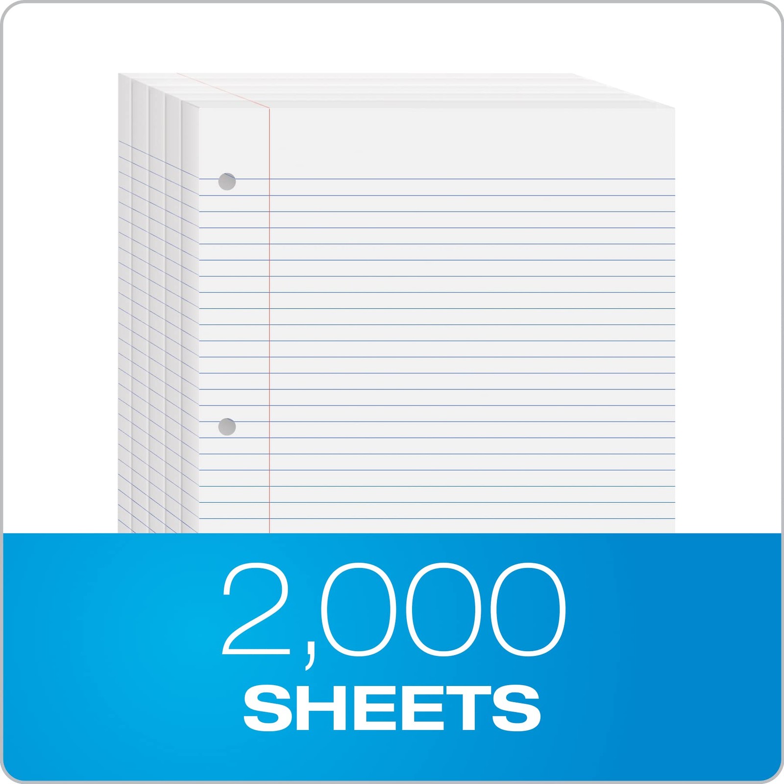 Loose Leaf Paper, 2000 Sheets, College Rule Filler Notebook Paper, 8-1/2″ x 1…