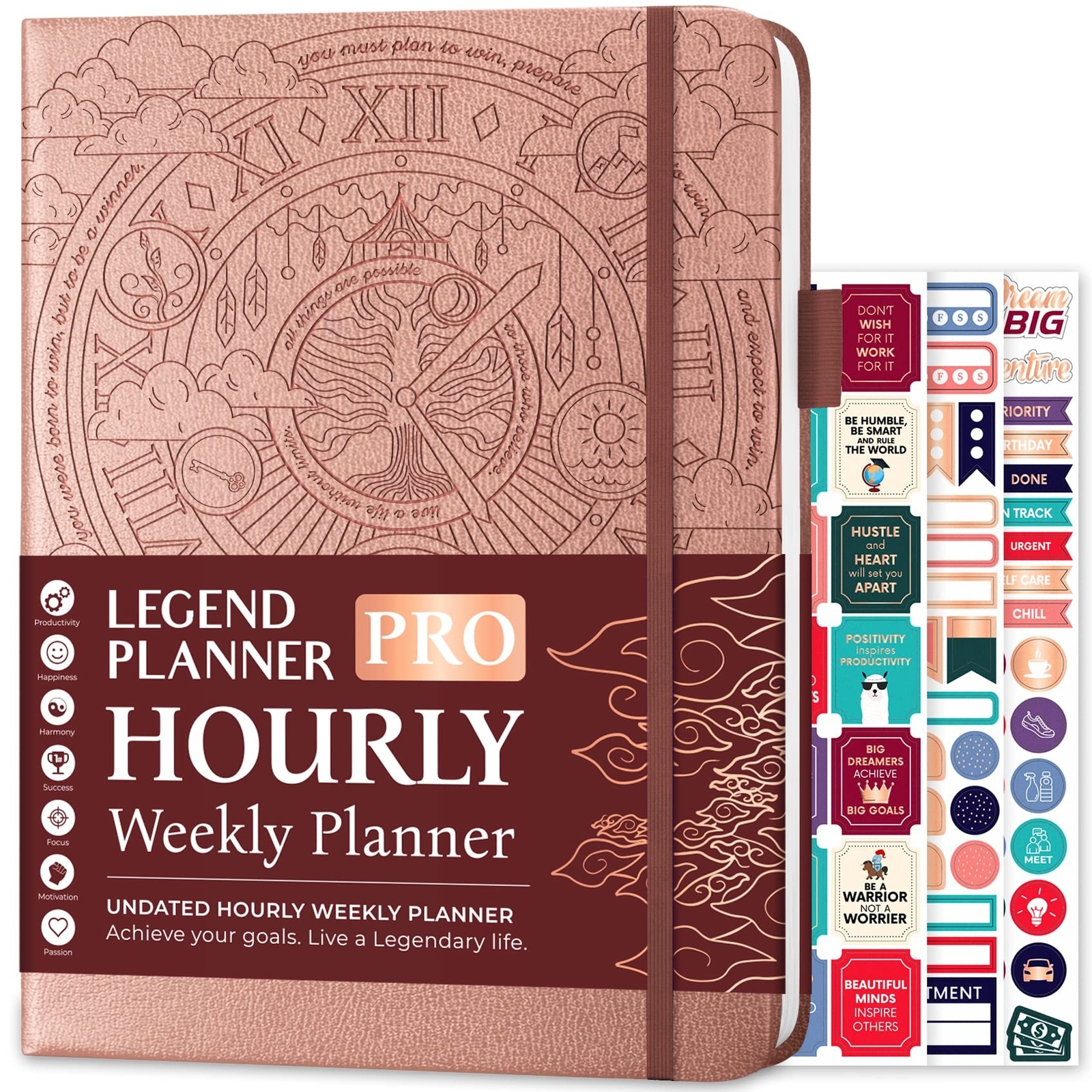 Legend Planner PRO Hourly Schedule – Weekly & Daily Organizer with Time Slots…