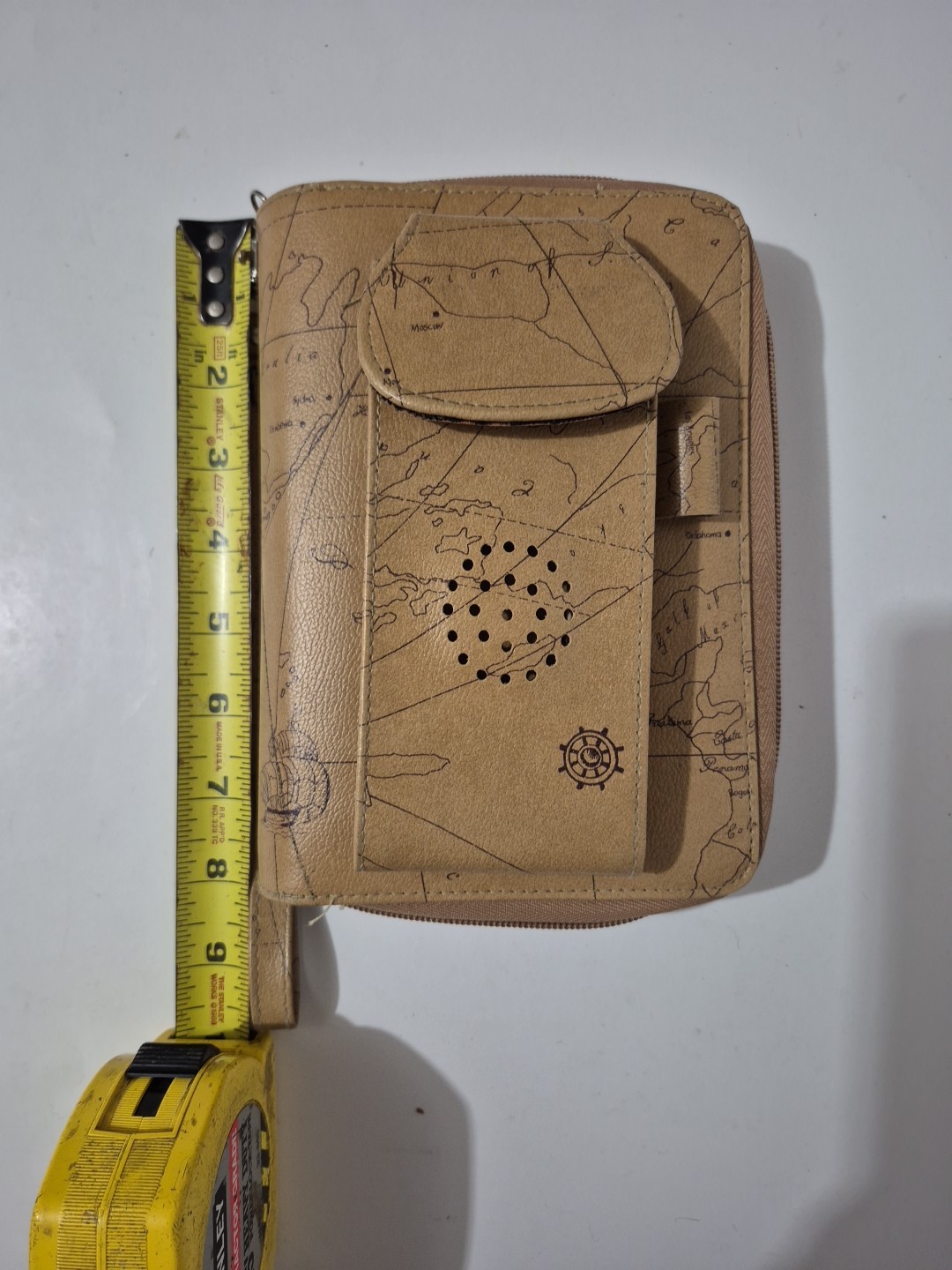 Vintage 1998-2001 Daily/Monthly 6 Ring Planner Attached Cell Phone Case 8″x6″