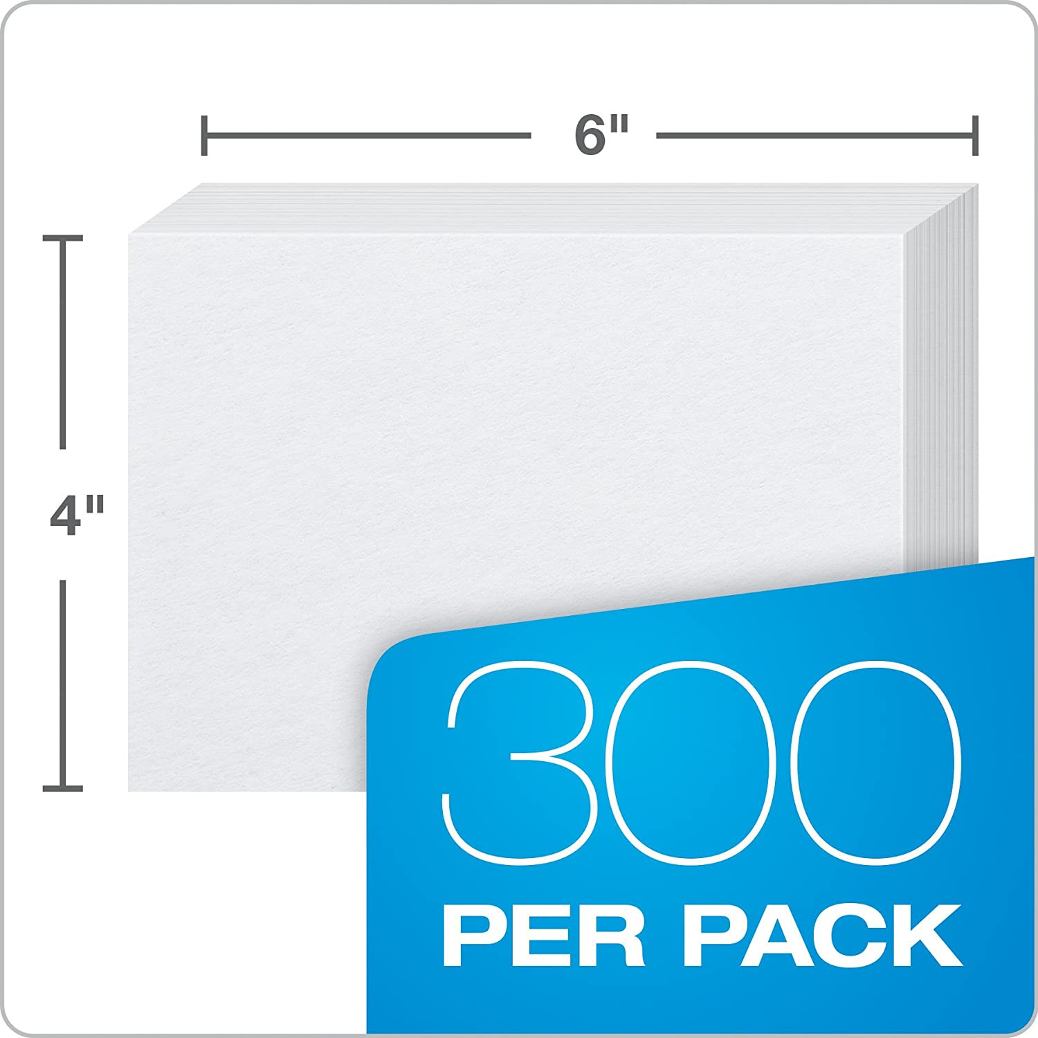 Oxford Blank Index Cards, 4″ X 6″, White, 300 Count (1 Pack) (10002EE)