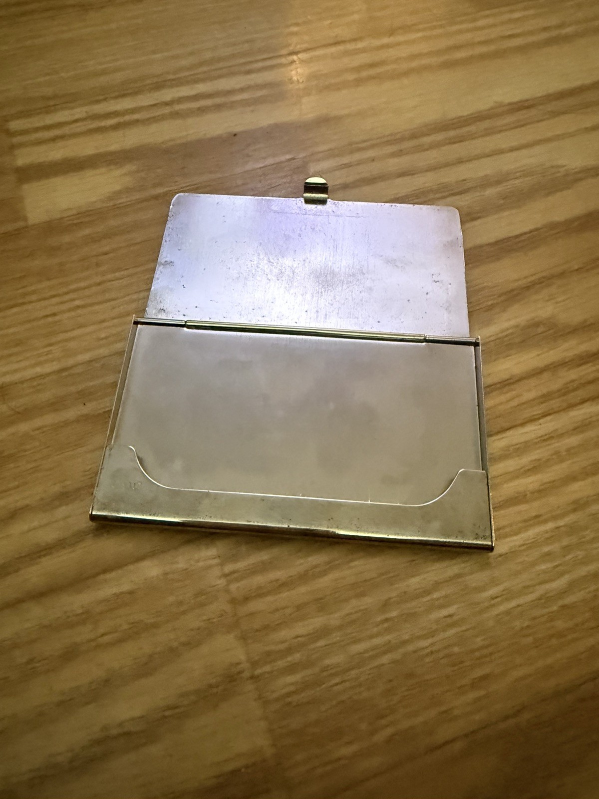 Minimalist Silver Tone Towle Vintage Business/Calling Card Case