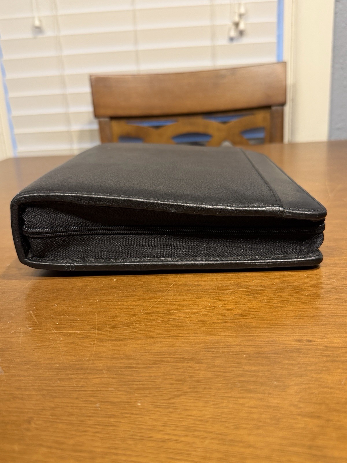 Vintage Day Runner Pro Business System Black Leather 7-Ring Binder Planner 8×10”