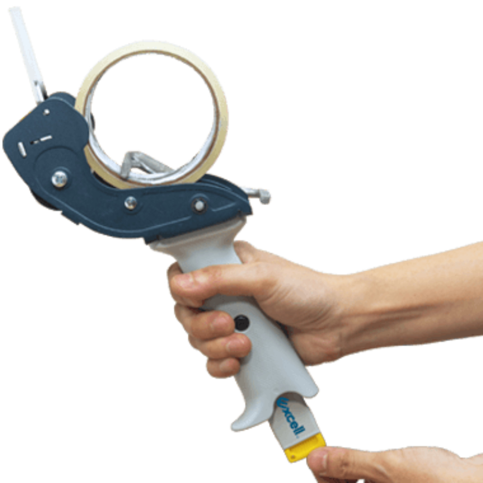 Excell LowNoise Carton Sealing Tape Dispenser & Utility Knife (RSK-82891): 2 in.