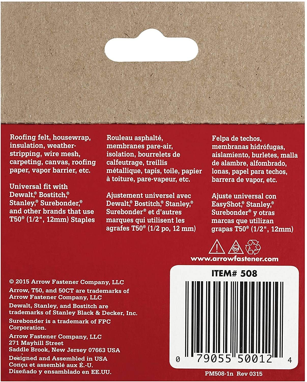 STAPLE 1/2″ T-50 1250PK